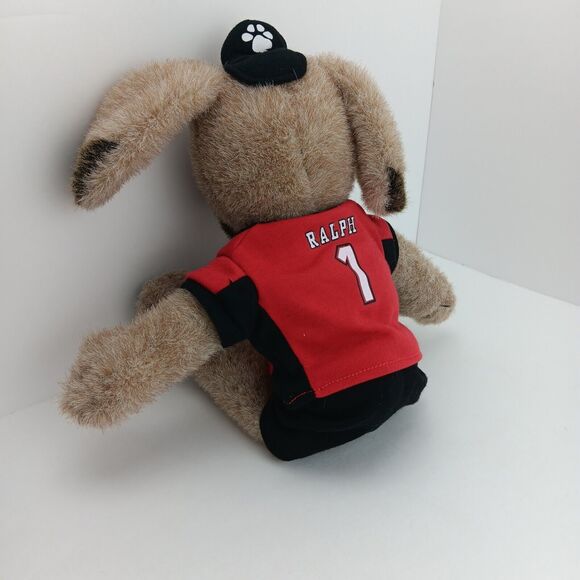 Calgary Stampeders Ralph The Dog Mascot Brown 16 inch #1 Football Jersey Plush - Picture 4 of 7